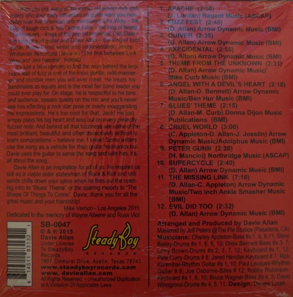 Davie Allan & The Arrows - King Of The Fuzz Guitar (CD) - Image 3