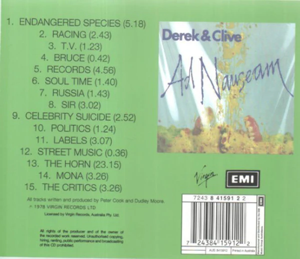 Derek & Clive - Ad Nauseam (CD) - Image 2