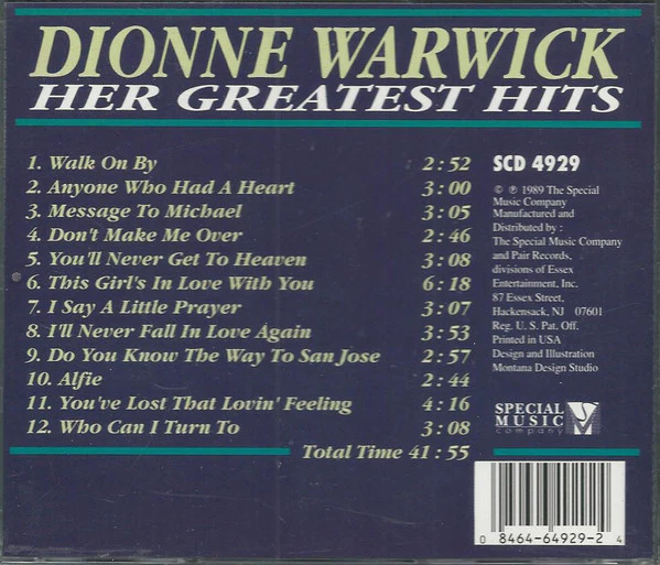 Dionne Warwick - Her Greatest Hits (CD) - Image 2