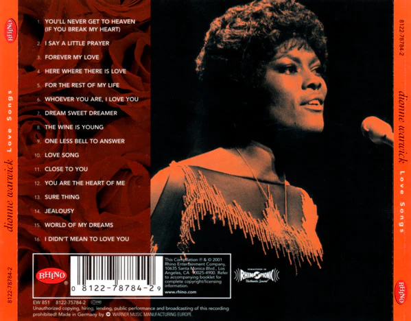 Dionne Warwick - Love Songs (CD) - Image 2
