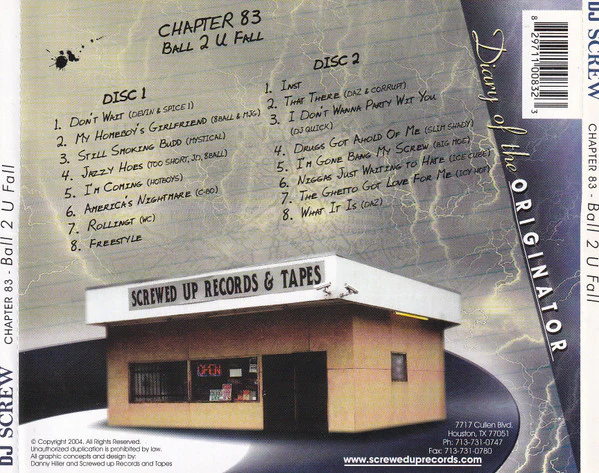 DJ Screw  - Ball 2 U Fall (CDr) - Image 2