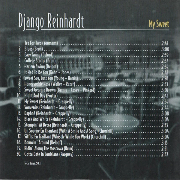 Django Reinhardt - My Sweet (CD) - Image 2