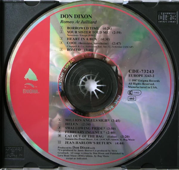 Don Dixon - Romeo At Juilliard (CD) - Image 5