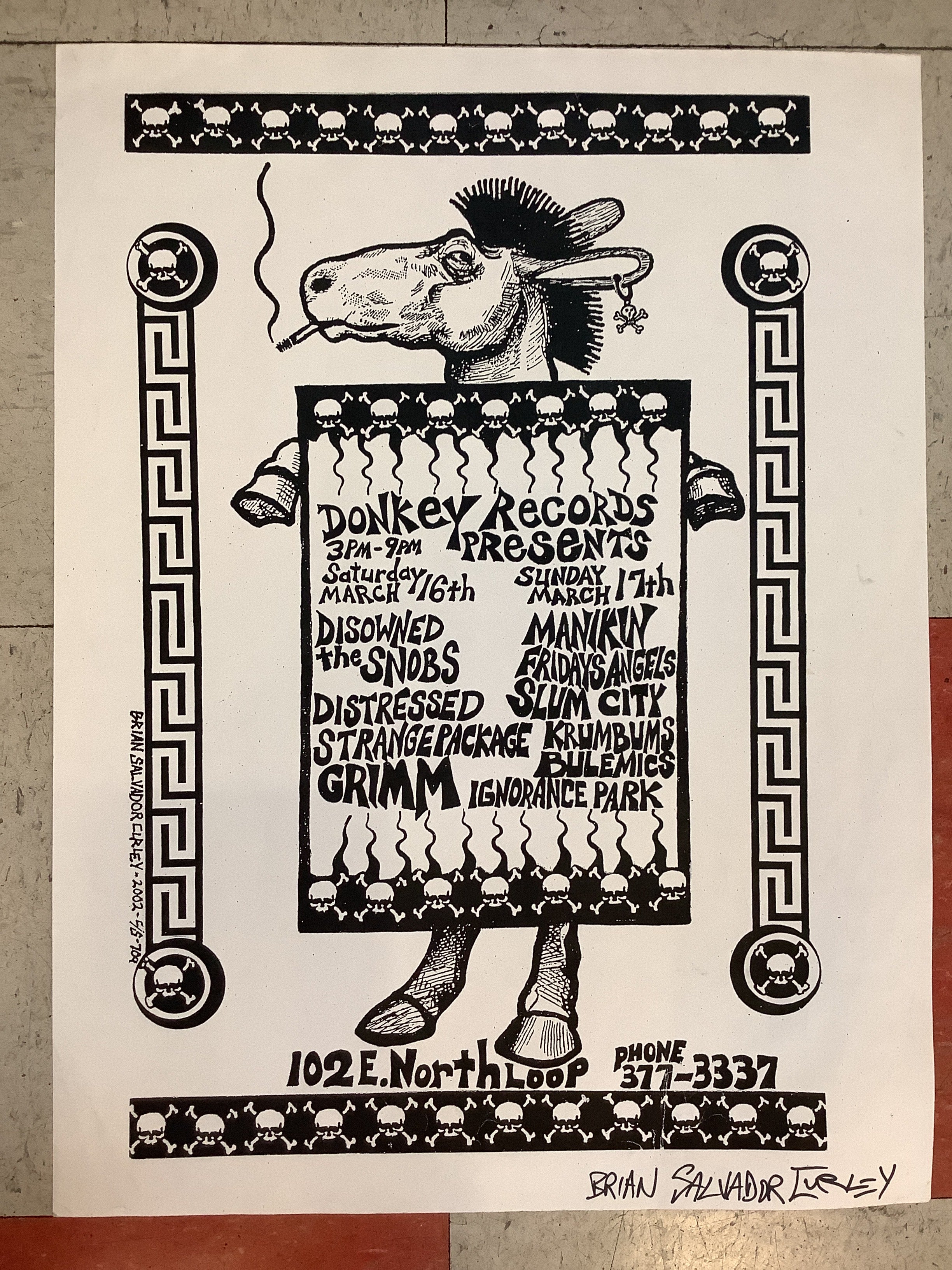 Donkey Records Showcase - 2002 (Poster)