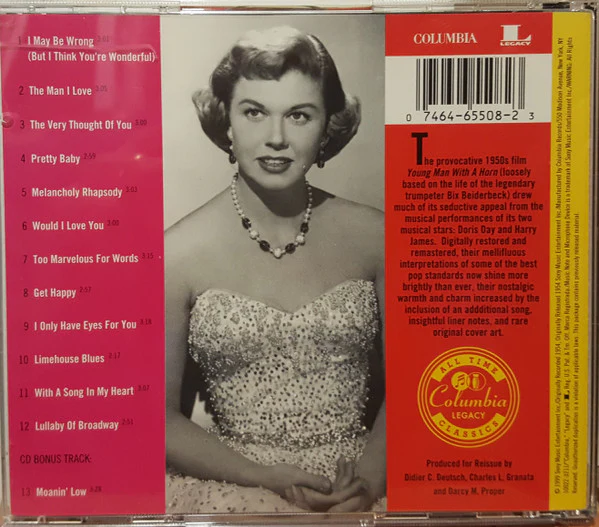 Doris Day And Harry James  - Young Man With A Horn (Songs From The Warner Bros. Production) (CD) - Image 3