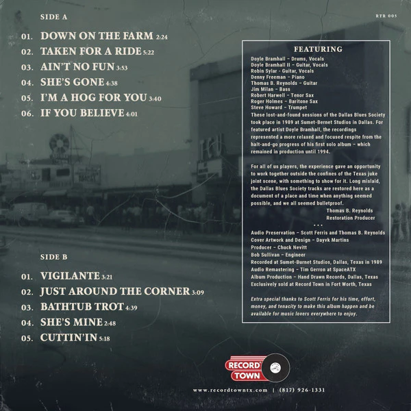 Doyle Bramhall, Doyle Bramhall II, Denny Freeman, Robin Sylar, Jim Milan, Tom Reynolds  - Dallas Blues Society Lost Recordings (Vinyl) - Image 2