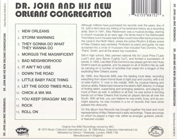 Dr. John - Dr. John And His New Orleans Congregation (CD) - Image 3