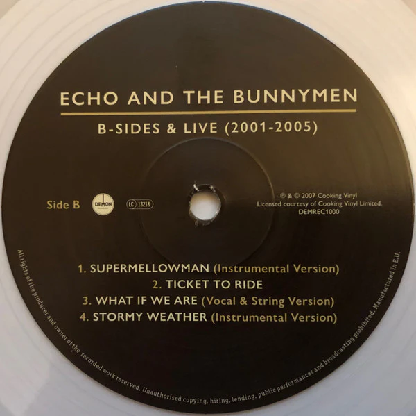 Echo & The Bunnymen - B-sides & Live (2001-2005) (Vinyl) - Image 4