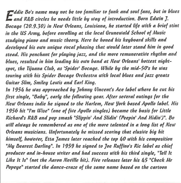 Eddie Bo - The Best Of (CD) - Image 5