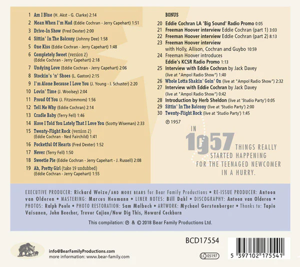 Eddie Cochran - The Year 1957 (CD) - Image 2