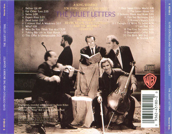Elvis Costello And Brodsky Quartet - The Juliet Letters (CD) - Image 2