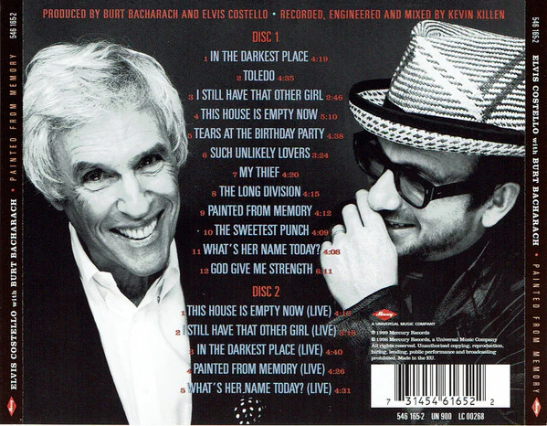 Elvis Costello With Burt Bacharach - Painted From Memory (2CD Limited Tour Edition) (CD) - Image 2
