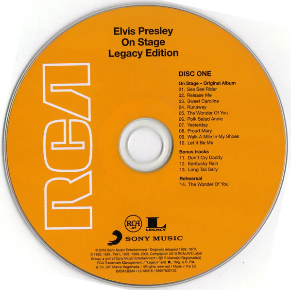 Elvis Presley - On Stage - February, 1970 (CD) - Image 4
