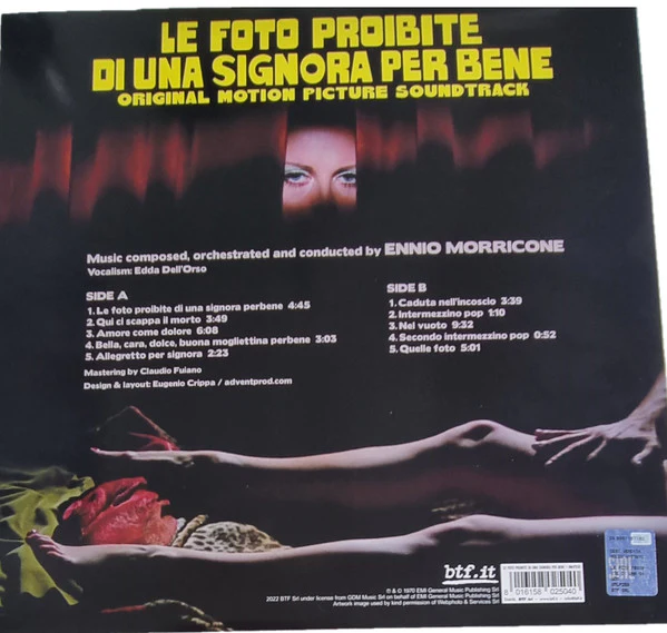 Ennio Morricone - Le Foto Proibite Di Una Signora Per Bene (Original Motion Picture Soundtrack) (Vinyl) - Image 2