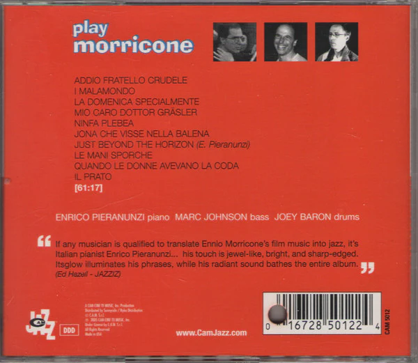 Enrico Pieranunzi, Marc Johnson, Joey Baron - Play Morricone (CD) - Image 2