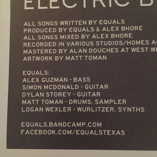 Equals  - Equals (Vinyl) - Image 3