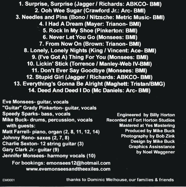 Eve Monsees And The Exiles - Eve Monsees And The Exiles (CD) - Image 2
