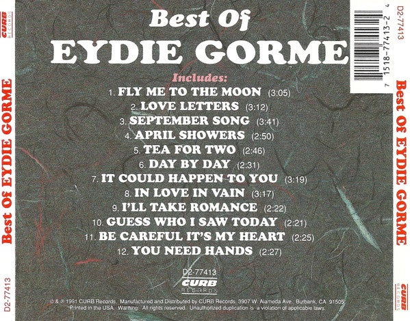 Eydie Gormé - Best Of Eydie Gorme (CD) - Image 2