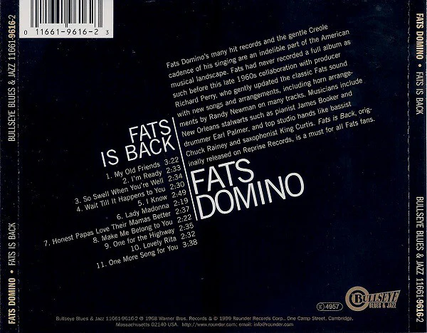 Fats Domino - Fats Is Back (CD) - Image 2
