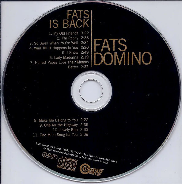 Fats Domino - Fats Is Back (CD) - Image 3