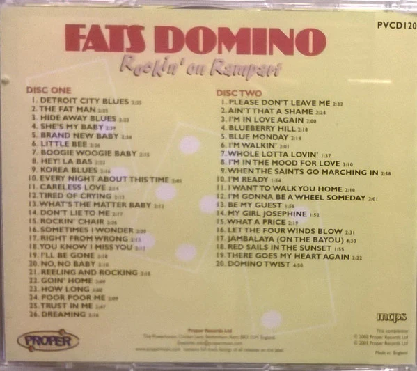 Fats Domino - Rockin' On Rampart (CD) - Image 3