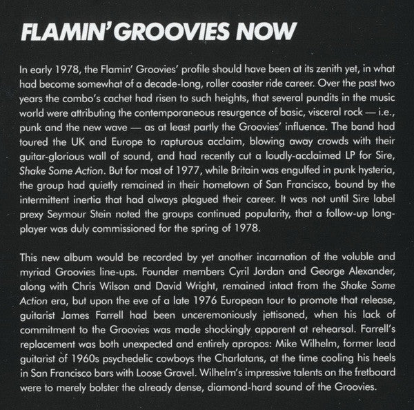 The Flamin' Groovies - Now (CD) - Image 3