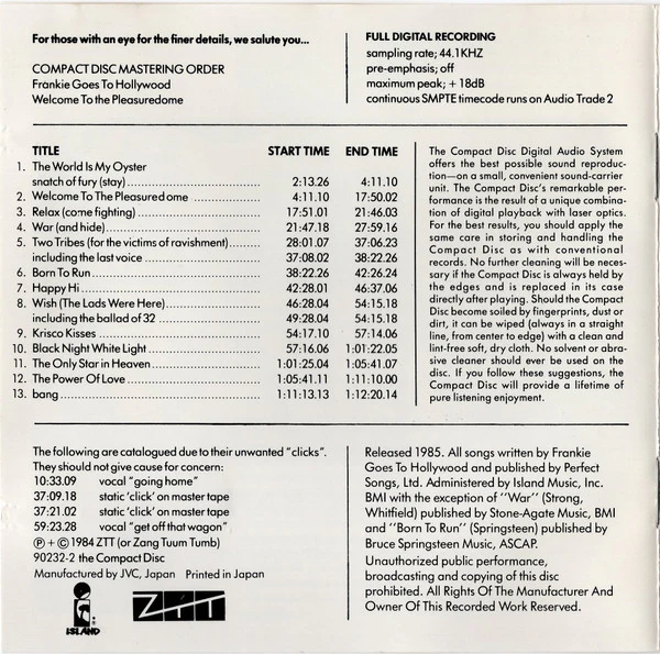 Frankie Goes To Hollywood - Welcome To The Pleasuredome (CD) - Image 4