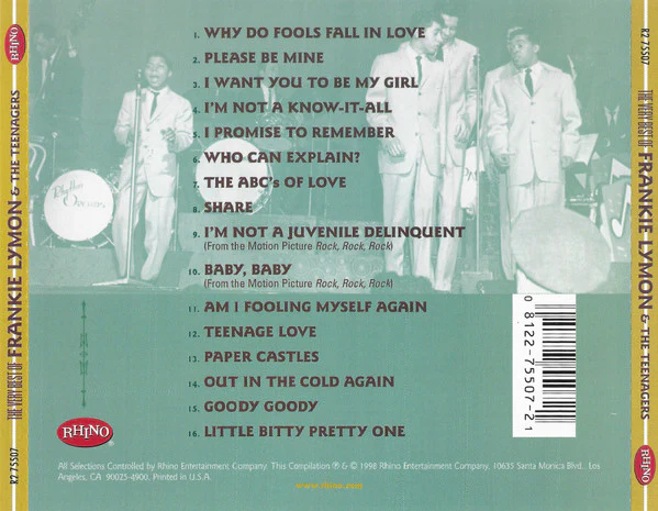 Frankie Lymon & The Teenagers - The Very Best of Frankie Lymon & The Teenagers (CD) - Image 2