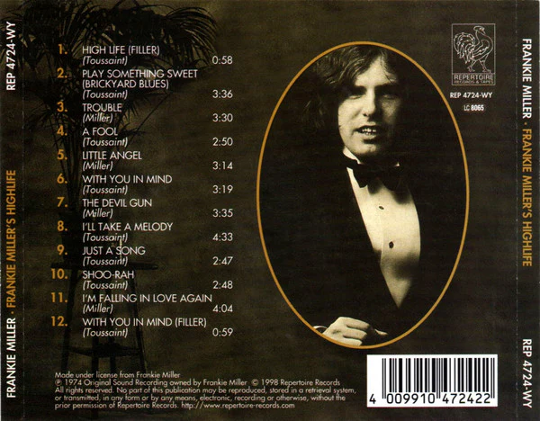 Frankie Miller - High Life (CD) - Image 2
