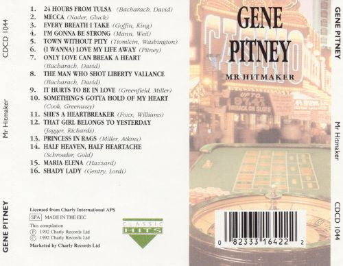 Gene Pitney - Mr Hitmaker (CD) - Image 2