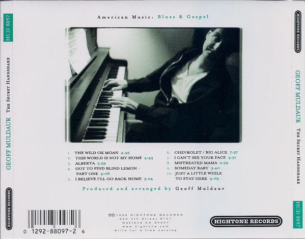 Geoff Muldaur - The Secret Handshake (CD) - Image 2