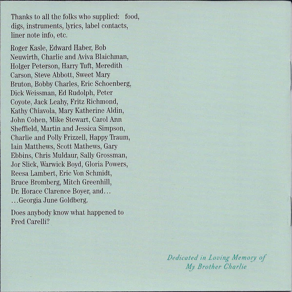 Geoff Muldaur - The Secret Handshake (CD) - Image 4