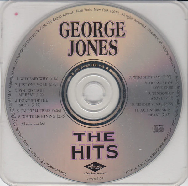 George Jones  - The Hits (CD) - Image 3