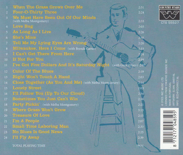 George Jones  - 24 Greatest Hits - When The Grass Grows Over Me (Original Musicor Recordings) (CD) - Image 3