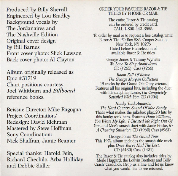 George Jones And Tammy Wynette* - We Love To Sing About Jesus (CD) - Image 5
