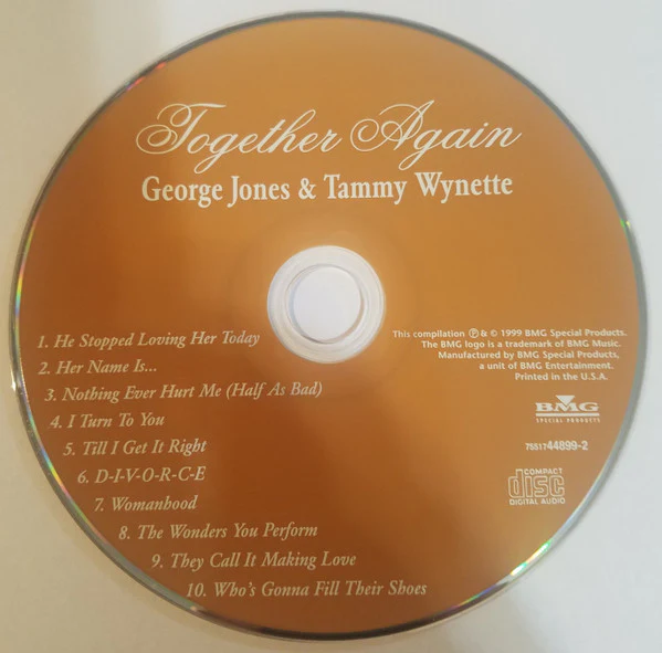 George Jones & Tammy Wynette - Together Again (CD) - Image 3