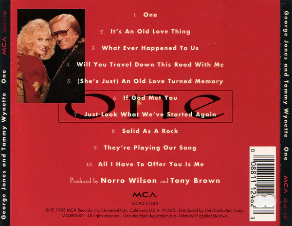 George Jones & Tammy Wynette - One (CD) - Image 2