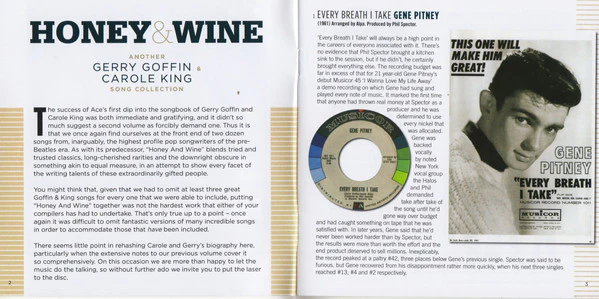 Goffin And King - Honey & Wine (Another Gerry Goffin & Carole King Song Collection) (CD) - Image 3