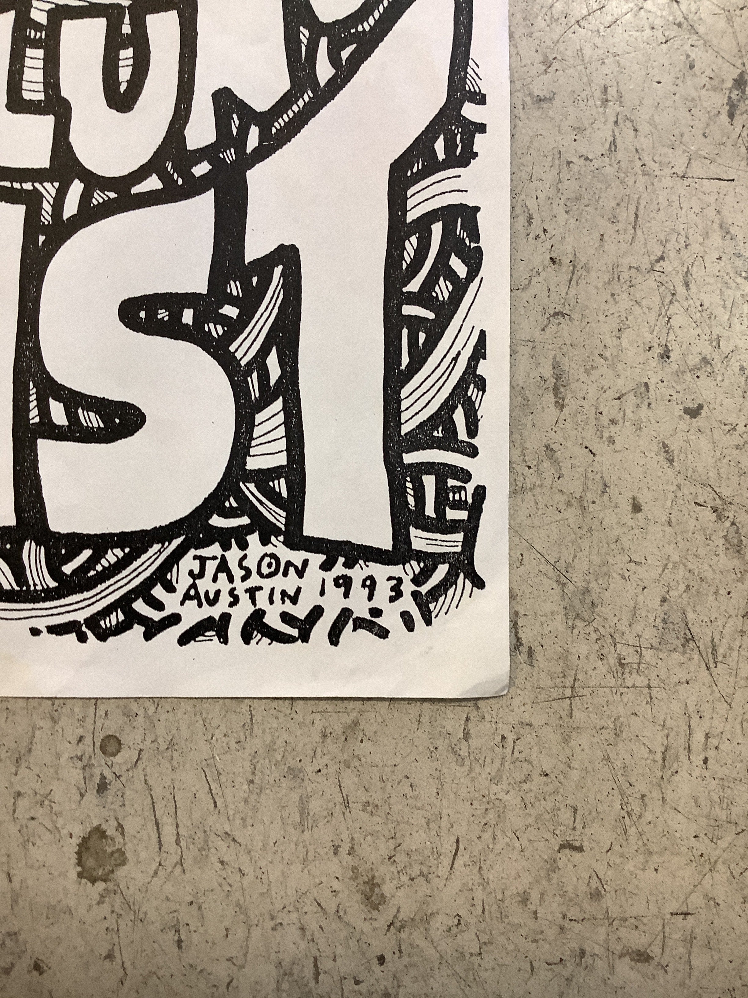 Glass Eye with Moist Fist at Liberty Lunch - 1993 (Poster) - Image 3