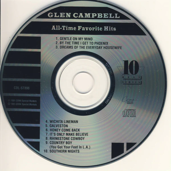 Glen Campbell - All-Time Favorite Hits (CD) - Image 3