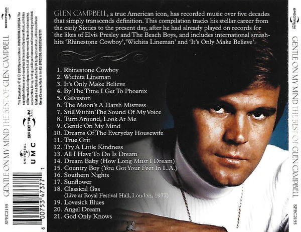 Glen Campbell - Gentle On My Mind: The Best Of Glen Campbell (CD) - Image 2