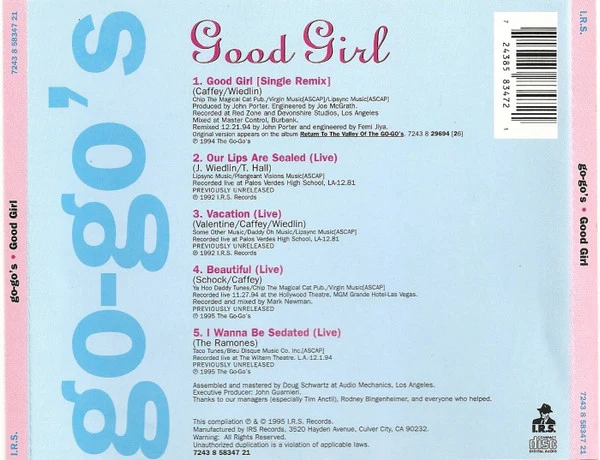 Go-Go's - Good Girl (CD) - Image 2