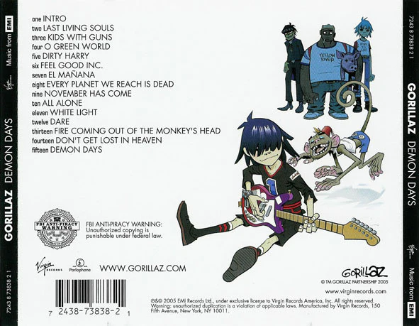 Gorillaz - Demon Days (CD) - Image 2