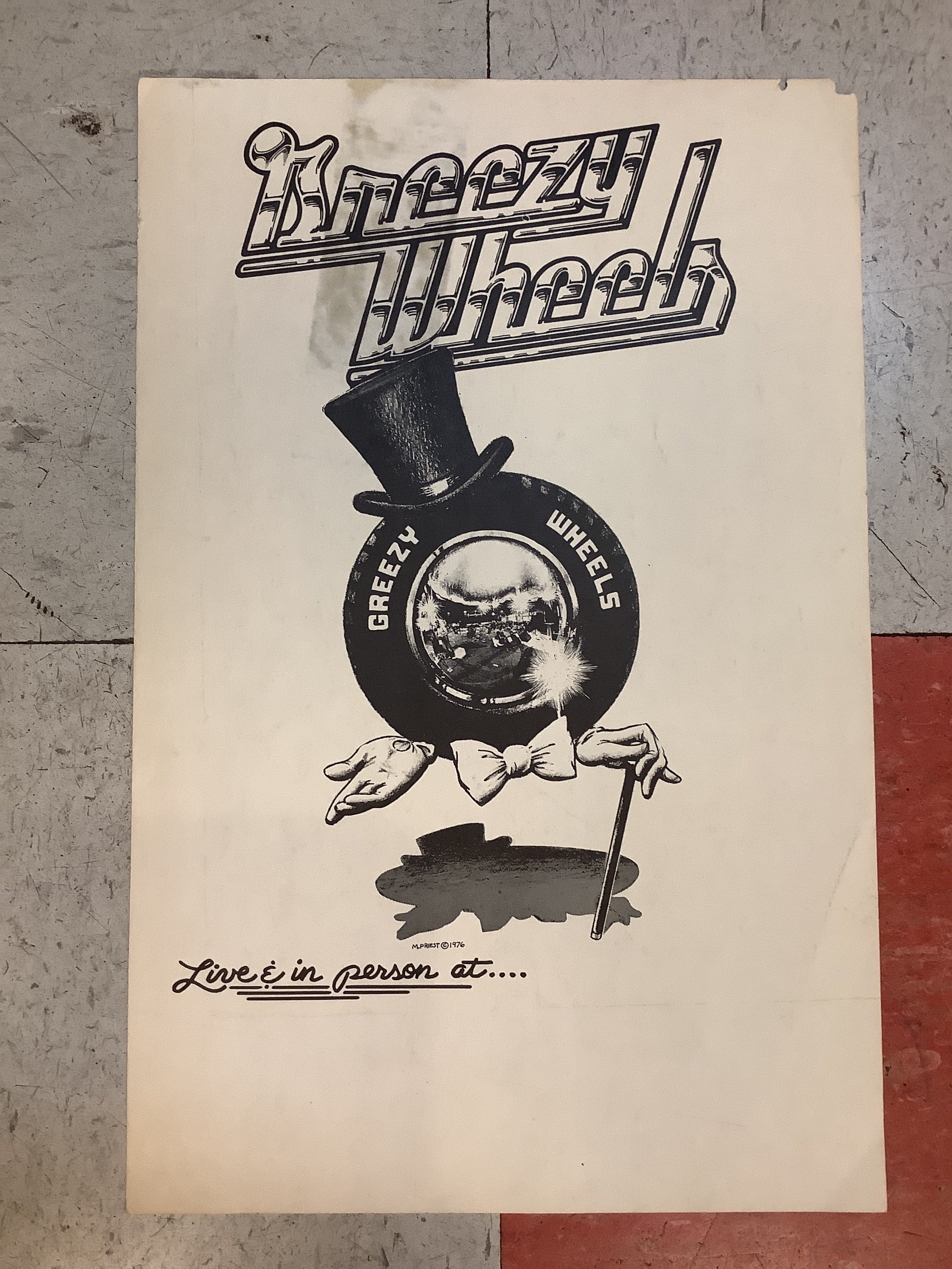 Greezy Wheels live in person at... - 1976 (Poster)