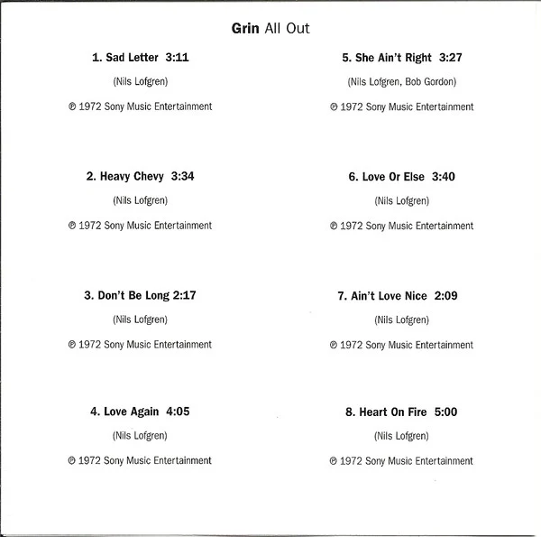 Grin - All Out (CD) - Image 5