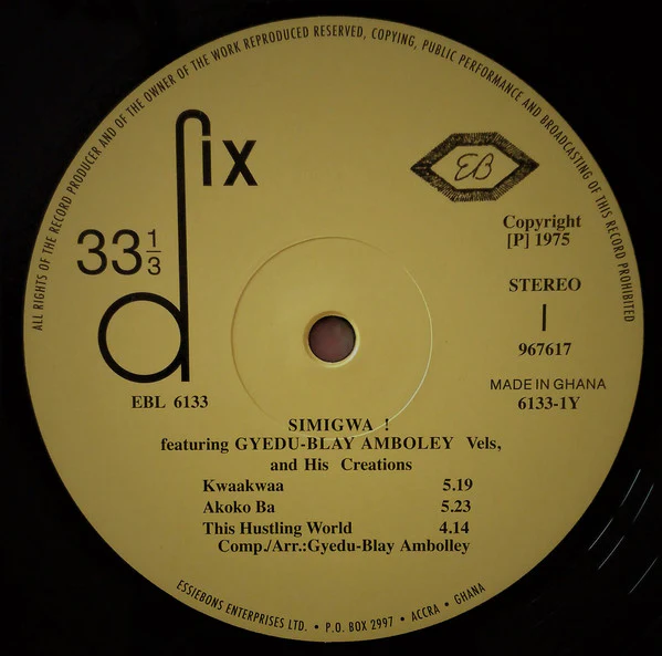 Gyedu Blay Ambolley - Simigwa (Vinyl) - Image 5