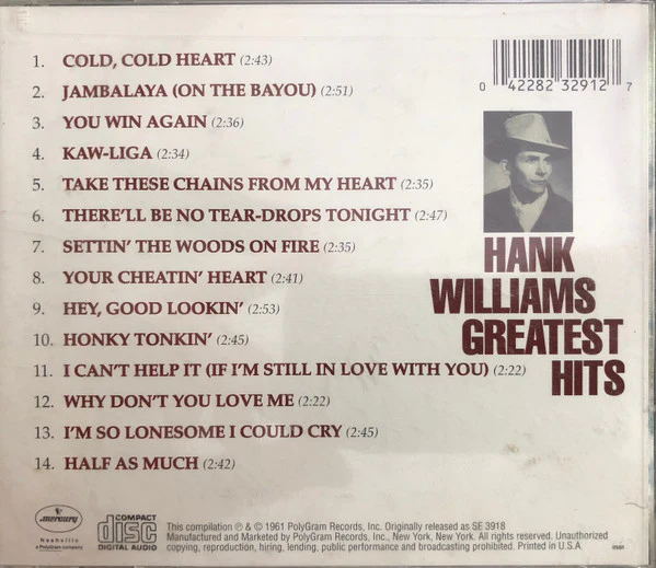 Hank Williams - Greatest Hits (CD) - Image 2