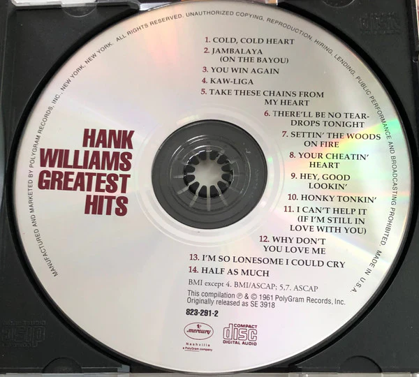 Hank Williams - Greatest Hits (CD) - Image 3