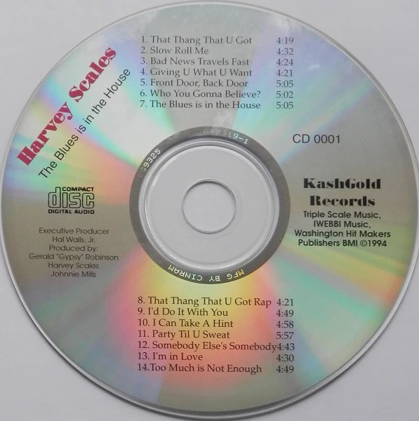 Harvey Scales - The Blues Is In The House (CD) - Image 3