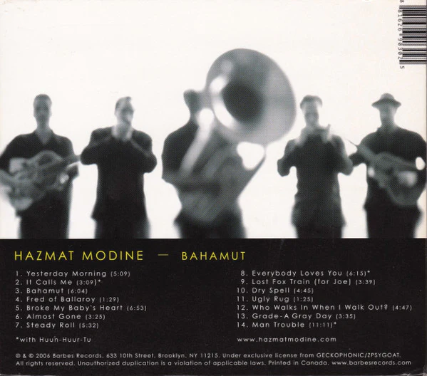 Hazmat Modine - Bahamut (CD) - Image 2